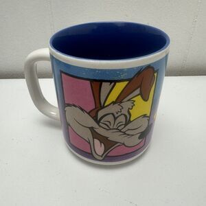 Vintage Wiley E Coyote Coffee Mug Cup 1992 Six Flags Warner Bros Looney Tunes